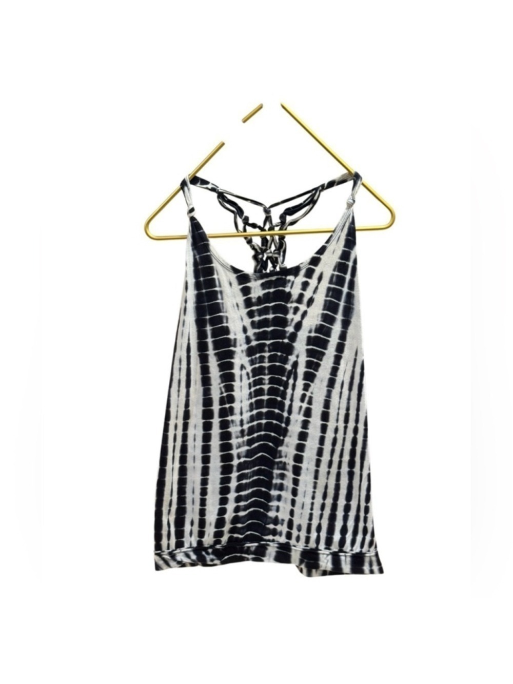 Maurices Women Tank Top Black White Size Medium